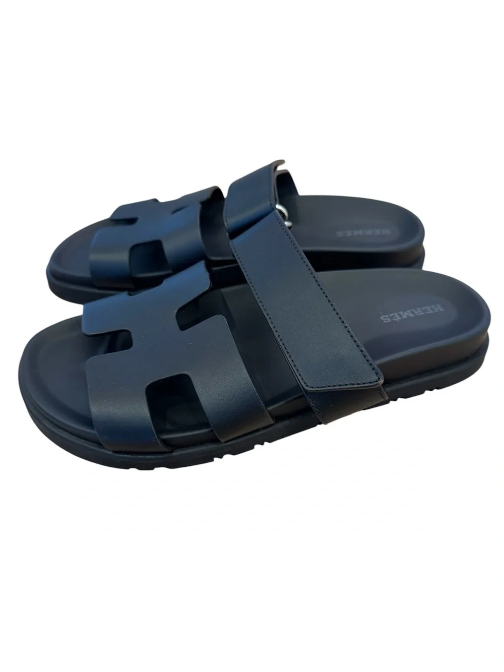 Hermes Chypre Sandals Noir